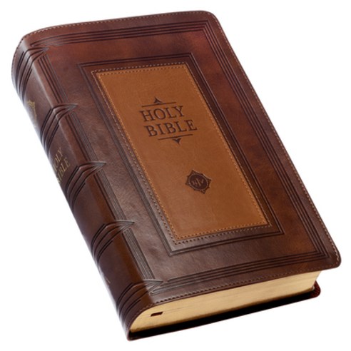 (영문도서) KJV Holy Bible Giant Print Standard Size Faux Leather Red Letter Edition – Thumb Index & Rib… Leather, Christian Art Gifts, English, 9781642728743 kjc6301 Best Top5