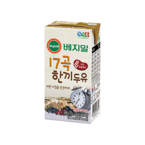 베지밀 17곡 한끼두유, 190ml, 64개