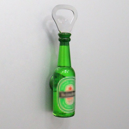 크리에이티브 와인 병따개 냉장고 자석 맥주 병따개, 냉장고 자석 그린 맥주 병따개, 큰