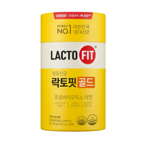 종근당건강 락토핏 골드 유산균 50p 선물세트, 100g, 3개