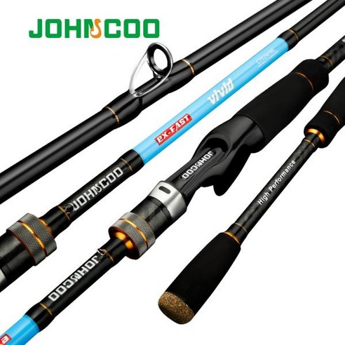 JOHNCOO-VIVID 1.92m 2.1m AJING 초경량 고속 스피닝 낚싯대 UL/, 03 2.1m Spinning M ML