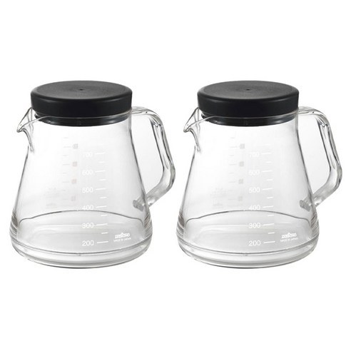아케보노 커피 서버 스트롱 블랙, 뚜껑 + 커피서버, 2개, 750ml