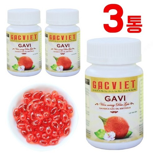 베트남 GACVIET 걱오일 400mg 100정 x 3통 정품 무배