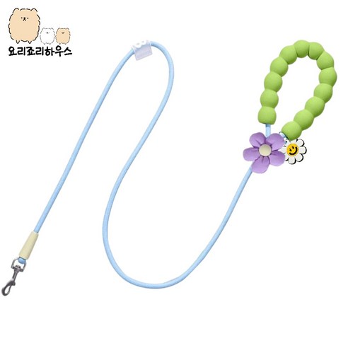 요리죠리하우스 플라워리드줄, 1개, 140cm, 아이스블루