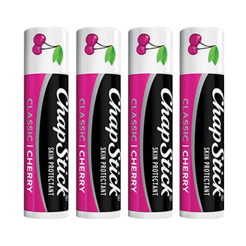챕스틱 NEW 2016년 립케어 보습/케어 립밤, 체리향, 3.5g, 4개