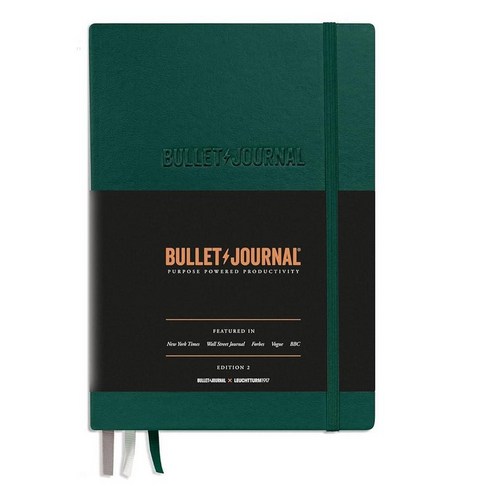 로이텀 LEUCHTTURM1917 368952 Bullet Journal Edition 2 Green23 Medium A5 Hardcover 206 Numbered Pages, 그린23