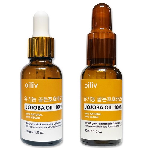 유기농 호호바오일 원액 100% 조조바오일 (1+1 특별행사) 30ml+30ml 원씽호호바오일 Best Top5