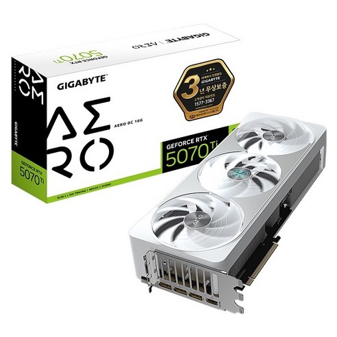 숨 막히는 퍼포먼스, 예술적인 디자인: GIGABYTE RTX 5070 Ti AERO OC D7 16GB 제이씨현 심층 리뷰 5070ti에어로