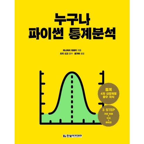 누구나 파이썬 통계분석:통계 4차 산업혁명 필수 지식, 한빛아카데미