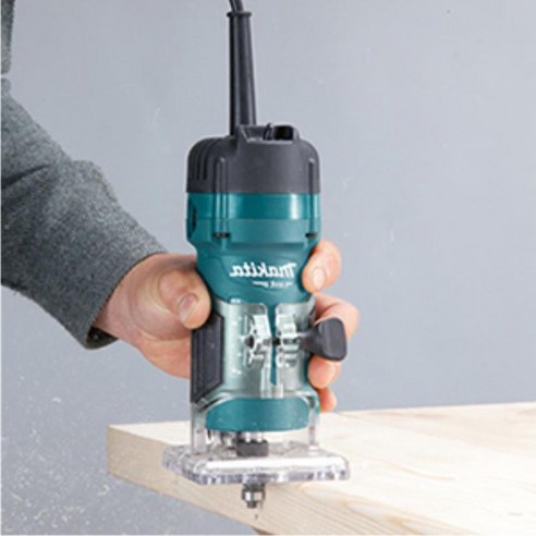 Makita 530W 6mm 35000rpm 전동트리머 트리머날포함 둥글게깎기 고성능모터, 1개