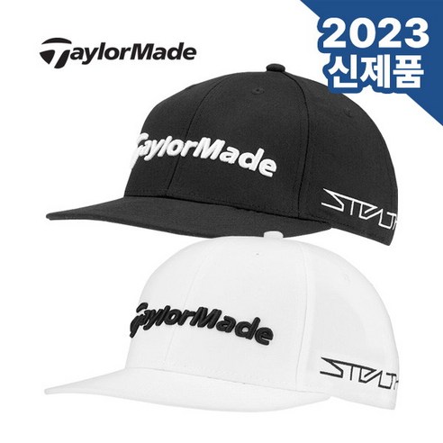 [] [23년신상]테일러메이드 TOUR FLATBILL STEALTH2 스냅백 골프모자(T, 선택:화이트
