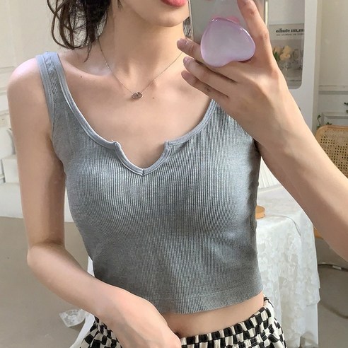 제인이즈제인 비침없는 여성 크롭나시