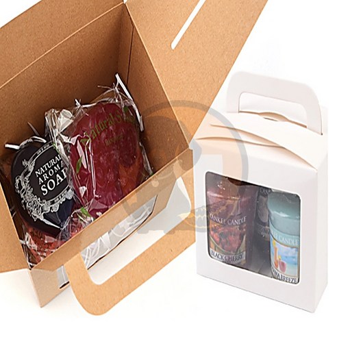 감귤마켓 손잡이 선물박스 선물용박스, 소 브라운