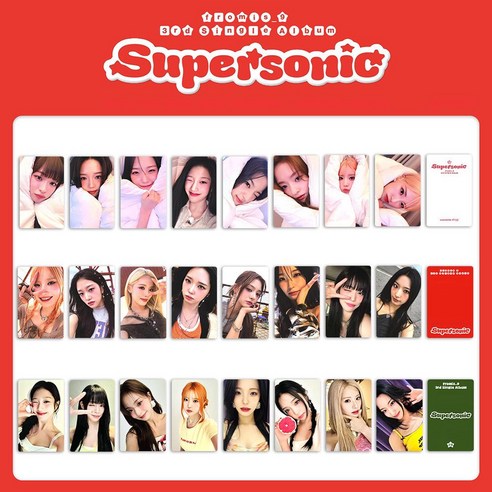 프로미스나인 fromis_9 싱글 3집 Supersonic 포카 24장