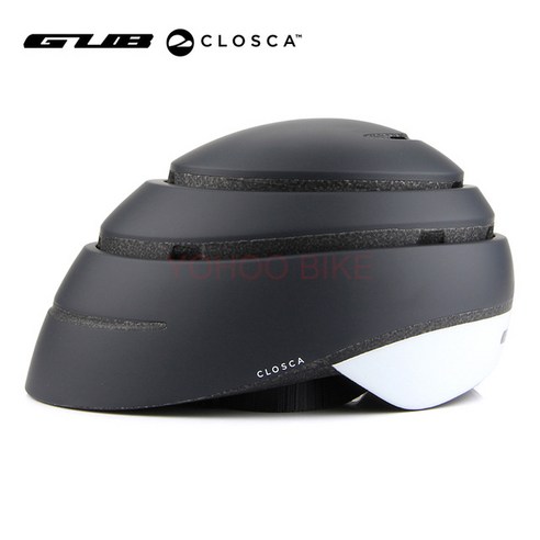 closca 새로운 디자인 자전거 접는 헬멧 eps + pc 시티 캐주얼 헬멧 m l 여성 남성 성인 자전거를 접는 헬멧 스페인, [01] M, black with box