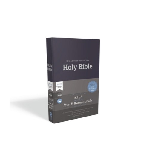 (영문도서) Nasb Pew and Worship Bible Hardcover Blue 1995 Text Comfort Print Hardcover, Zondervan, English, 9780310451051