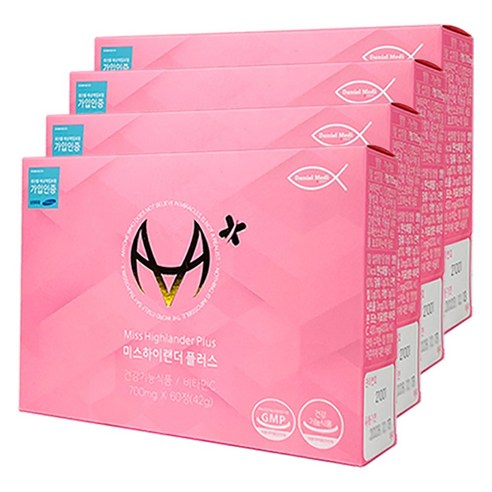 식약청인증 미스하이랜더플러스 콜라겐 피부 탄력 미백 보습 모발 뼈 관절 항산화 멀티 영양제