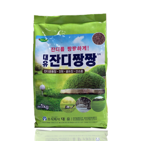 잔디짱짱 1kg 잔디영양제 비료 산소 골프장 정원 잔디운동장, 1000g, 1개