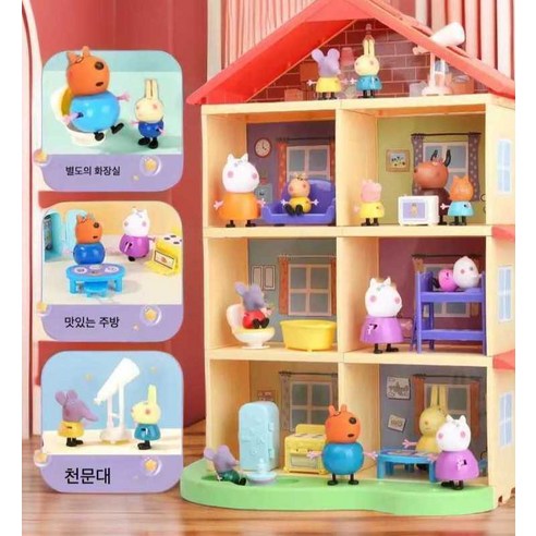 페파피그 인형 페피피그 놀이터 친구들, 스포츠카 + 14명의 캐릭터가 스피드보트를 얻, 1개