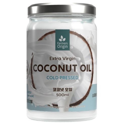 파머스오리진 엑스트라버진 코코넛오일, 500ml, 4개