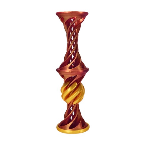 불가능한통과 피젯 퍼즐 3D프린터 더블기둥 12.5cm, 레드골드 (P003), 1개