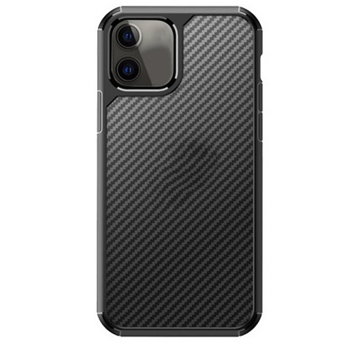 AFBEST iPhone12 Pro 휴대 전화 케이스에 적합 12Pro 에어백 낙하 방지 보호 커버 용 탄소 섬유 패턴
