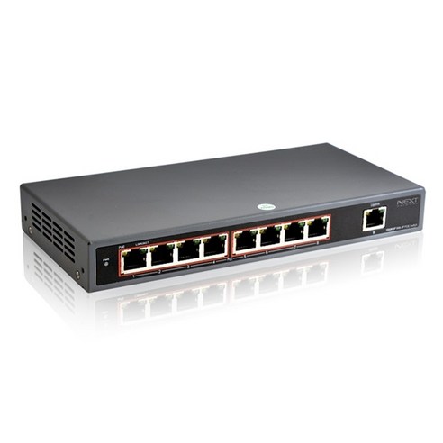 [이지넷유비쿼터스] 이지넷 NEXT-POE6008F [스위칭허브/8포트+Uplink 1포트/1000Mbps/PoE+]