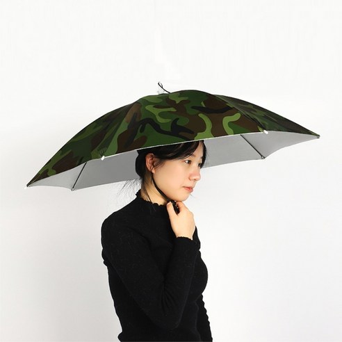 메이스타 낚시 우산 모자 1단 2단 모자우산 77cm