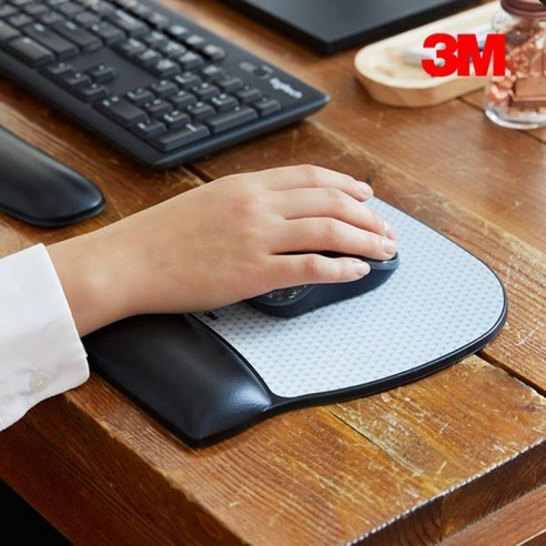 3M 젤마우스패드 손목보호 고급마우스패드 MW310LE, 1개