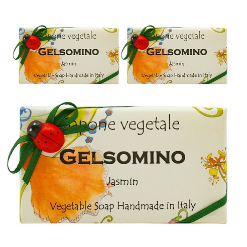 알키미아 무당벌레 비누 천연수제 향수비누, GELSOMINO(자스민), 3개, 200g
