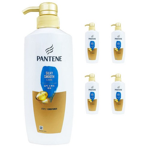 팬틴 실키 스무드 케어 컨디셔너, 500ml, 5개