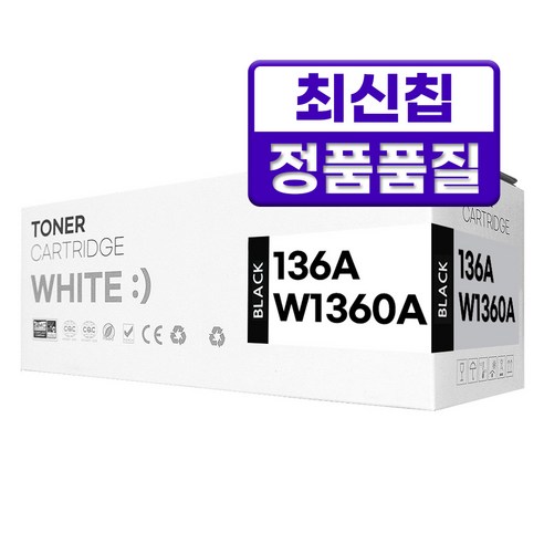 HP 136A 136X 호환토너 칩장착, W1360A 표준용량, 1개
