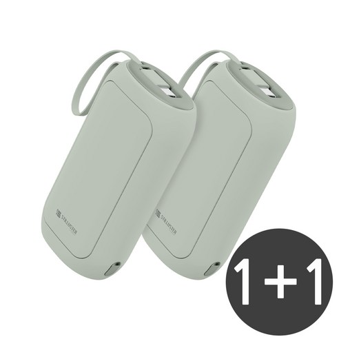 슈틸루스터 손난로 보조배터리 5000mAh ST-PW100, 올리브 + 올리브