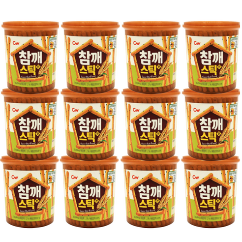 청우식품 참깨스틱 진, 220g, 12개