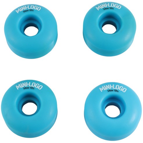 Xzante U-풀 터레인 액션 스케이트 보드 휠 54MM 101A 리바운드 하드 데크 휠 블루, 파란색