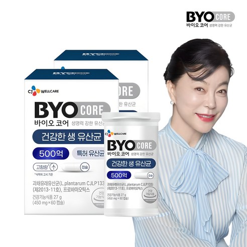 CJ 바이오코어 생유산균 500억 60정, 2개 세트