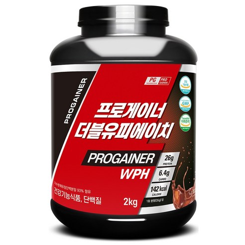 프로게이너 더블유피에이치 단백질 보충제 초코맛, 2kg, 1개