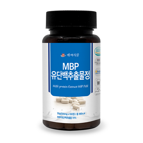 MBP 유단백추출물정 500mg x 100정 HACCP 인증제품, 5개