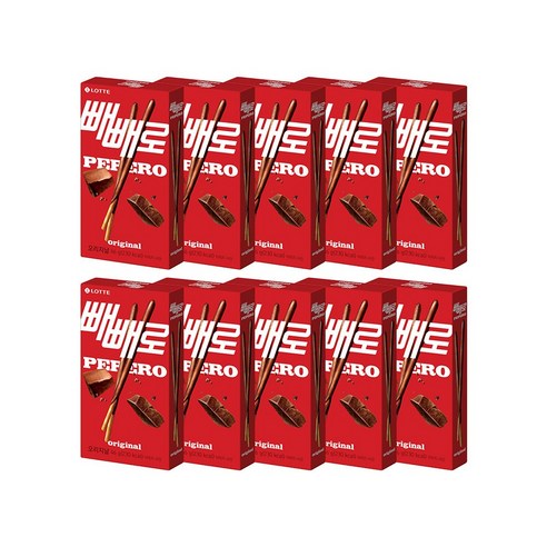 빼빼로 초코, 46g, 10개 빼빼로 초코, 46g, 10개