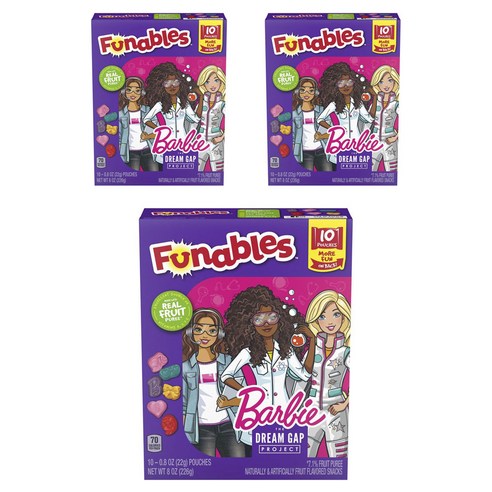 Funables 바비 프루트 스낵, 30개입, 22g