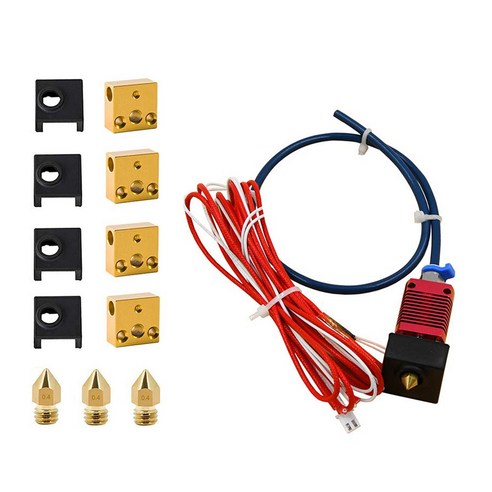 GHSHOP Ender 3 Pro 부품 용 조립 된 압출기 핫 엔드 액세서리 키트 업그레이드, 20x20x10mm, 다색, 금속