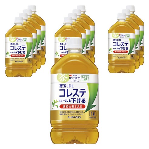 기능성 표시 식품 산토리 이에몬 플러스 콜레스테롤 대책 1L×12개, 12개, 1L