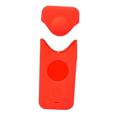 Insta360 ONE X2 용 보호 커버 스크래치 방지 하우징 케이스 쉘, 95x48x22mm, 레드, 실리콘