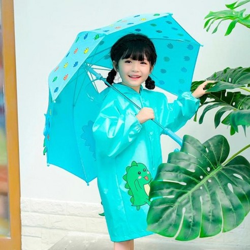 우리끼리 다이노 공룡 유아 우비 레인코트 비옷