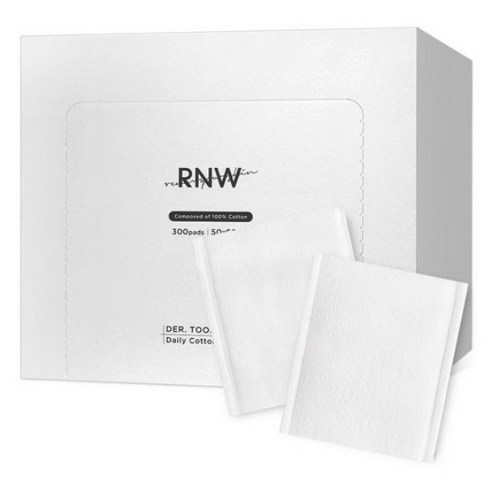 RNW 더 툴즈 데일리 코튼 화장솜, 300매입, 1개