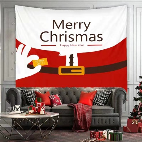 크리스마스 트 리 홈 침실 장식 배경 천 벽 걸 이 벽걸이 벽걸이, 스타일2