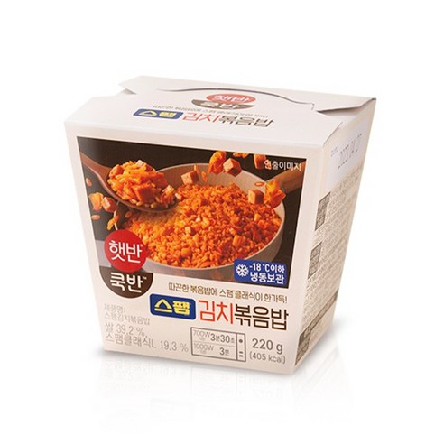 스팸김치볶음밥 프레시안 스팸 김치 볶음밥220g X 24개 1박스 냉장/냉동 즉석밥  220g