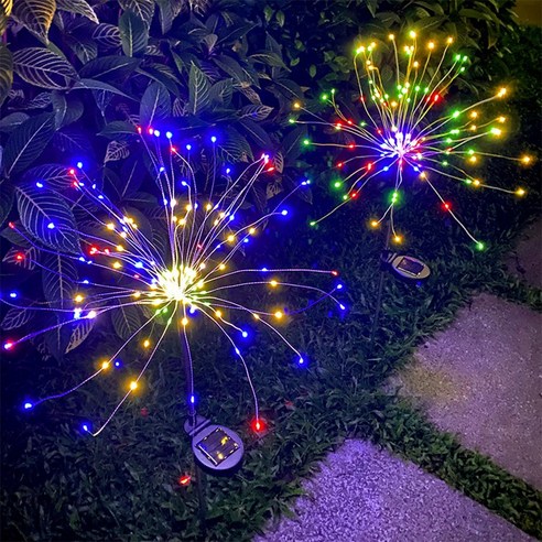 태양광정원등 잔디조명등 정원정원경관등 불꽃등 정원장식등, 150LED*2Pcs, 백색등