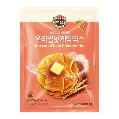 백설 우리밀핫케익믹스, 500g, 1개