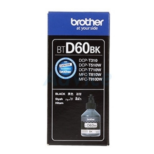 브라더(Brother) 정품잉크 BTD60BK MFC-T920DW DCP-T720DW DCP-T520W DCP-T220 DCP-T310 DCP-T510W DCP-T710W, 검정, 1개